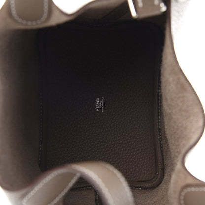 Hermes Taurillon Clemence Picotin Lock 18 PM Etoupe 5 of 11