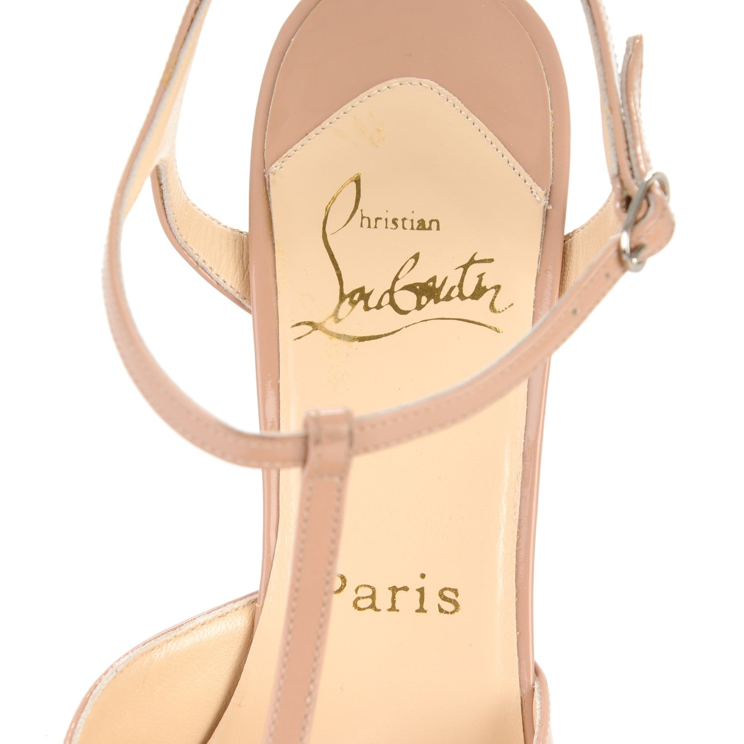 Christian Louboutin Patent Coxinelle 100 Pumps 35 Nude 6 of 7