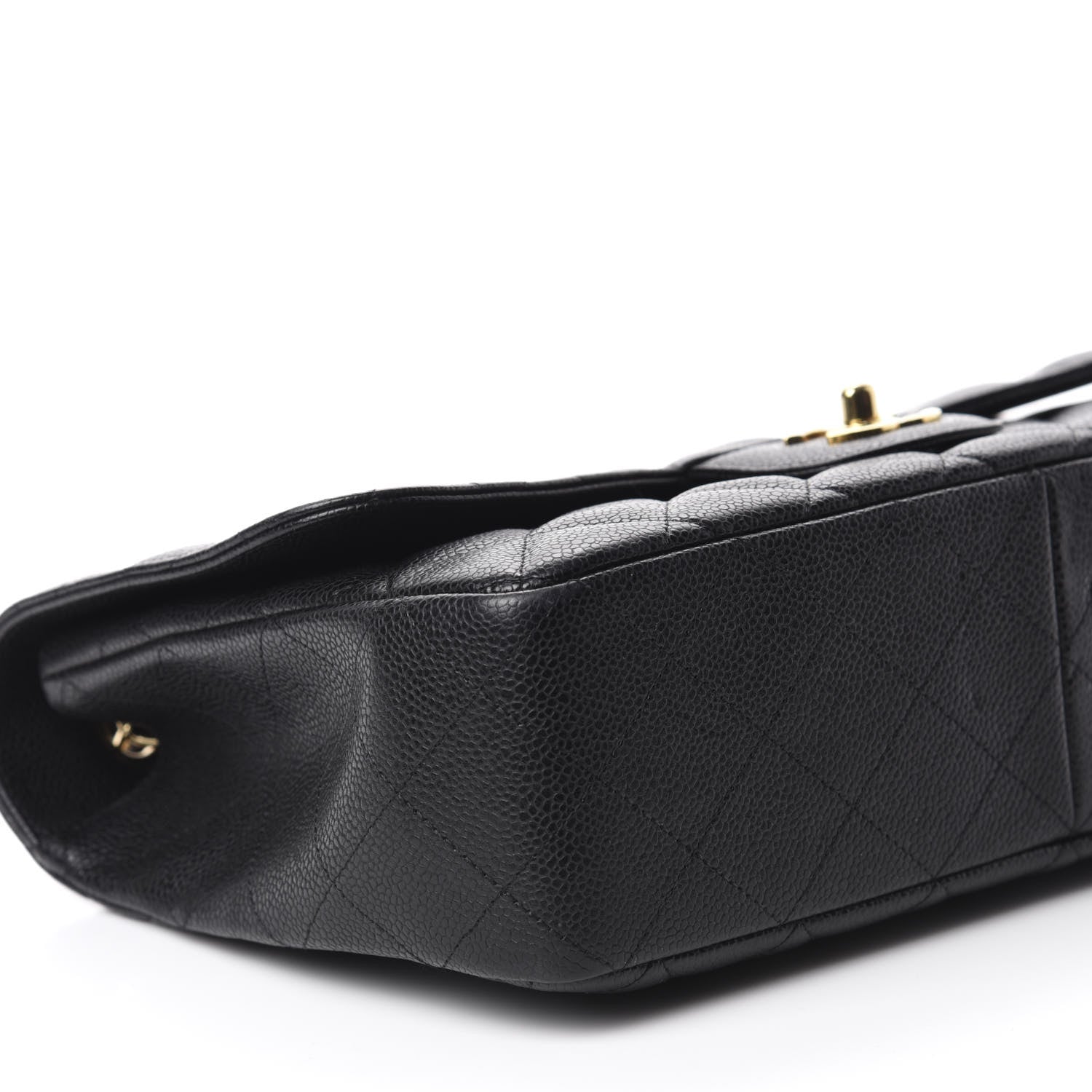 Chanel Caviar Quilted Jumbo Single Flap Black 6 of 10
