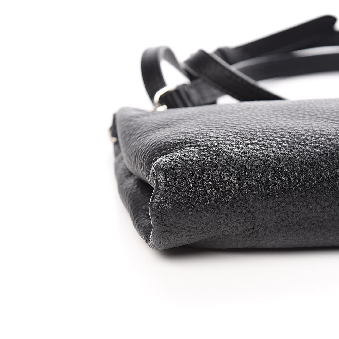 Vitello Daino Crossbody Bag Black
