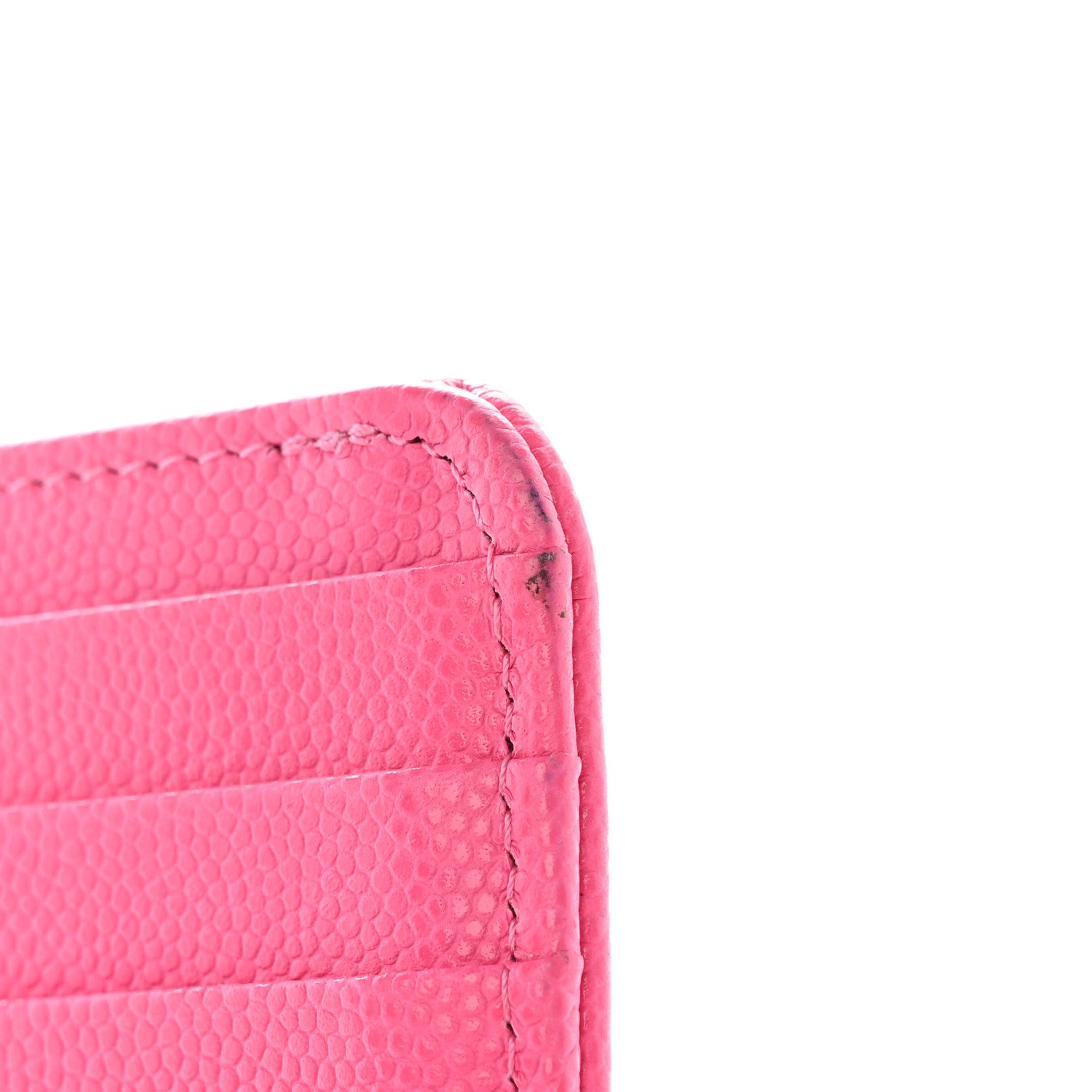 Chanel Caviar Quilted Flap Zip Card Holder Dark Pink 12 of 17