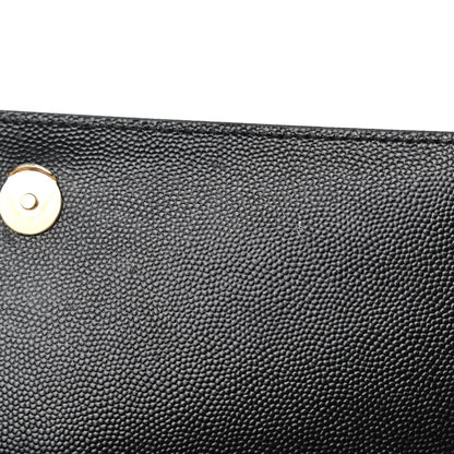 Saint Laurent Grain De Poudre Medium Classic Monogram Kate Satchel Black 5 of 5