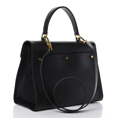Saint Laurent Calfskin Canvas Medium Muse Two Black 3 of 11
