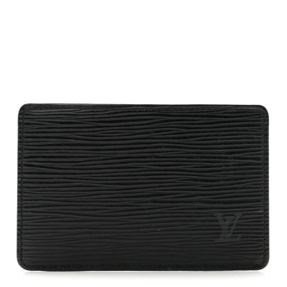 Louis Vuitton Epi Card Holder Black 1 of 6