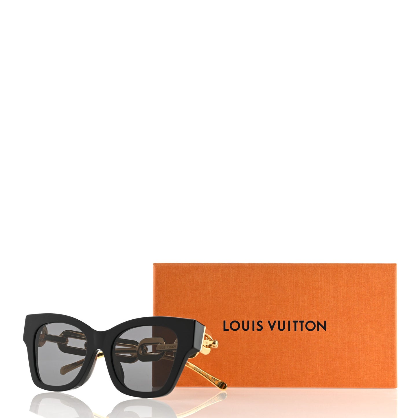 Acetate Metal LV Edge Sunglasses Z1631E Black