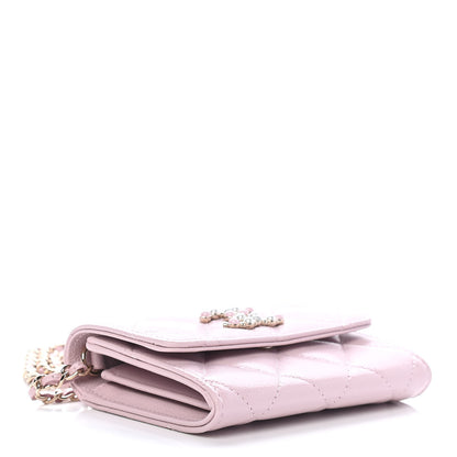 Chanel Caviar Quilted Coco Candy Card Holder On Chain Light Pink 4 of 10