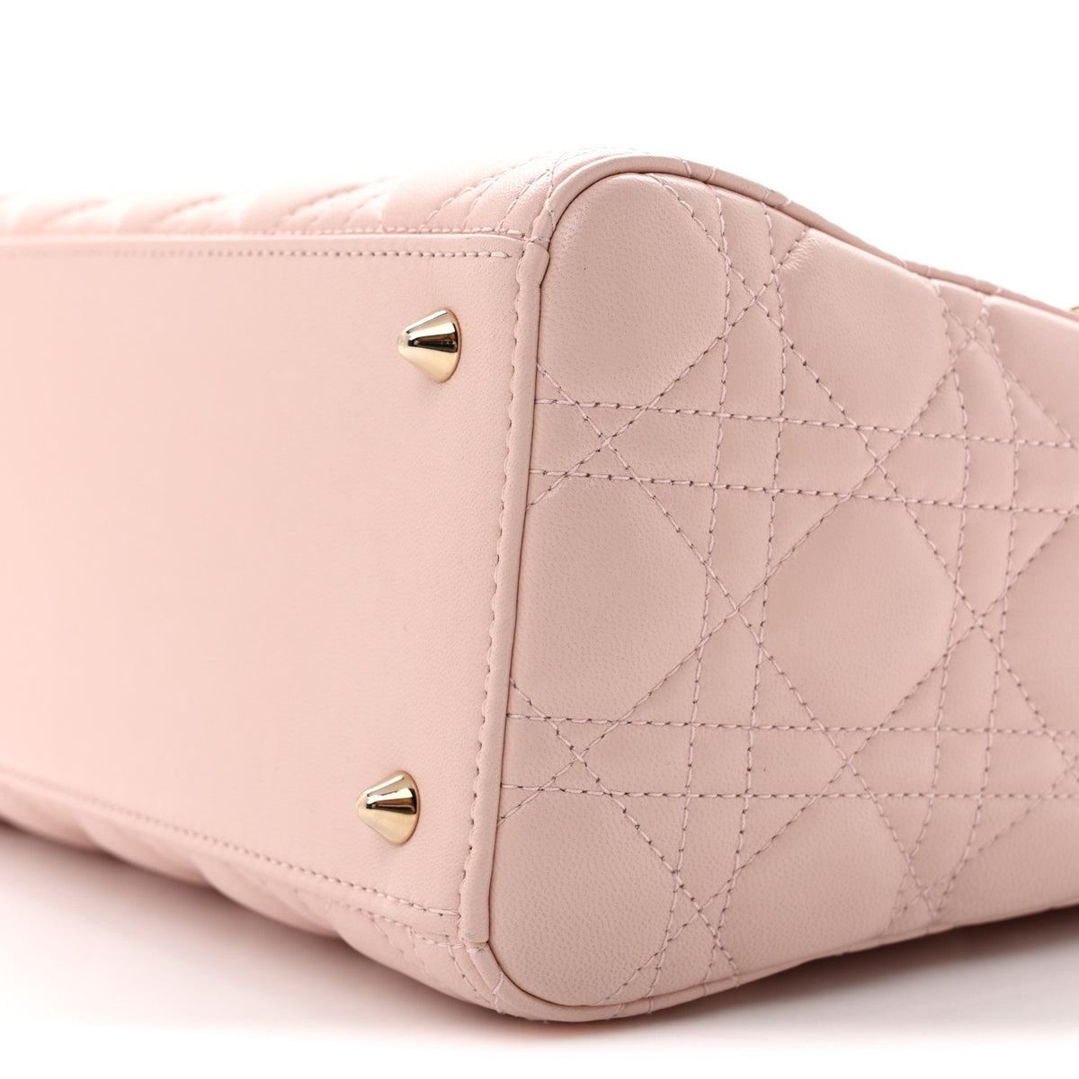 Christian Dior Lambskin Cannage Medium Lady Dior Light Pink 10 of 15