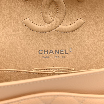 Chanel Caviar Quilted Medium Double Flap Beige 6 of 11