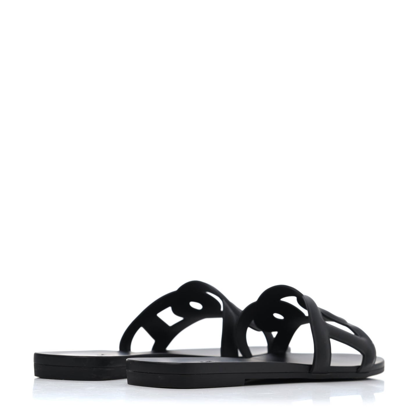 Rubber Aloha Sandals 38 Black