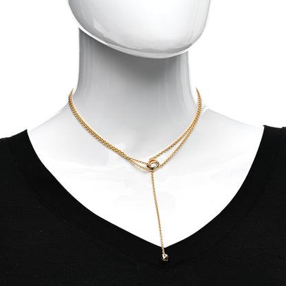 Cartier 18K Pink Yellow White Gold Baby Trinity Pampilles Necklace 2 of 4