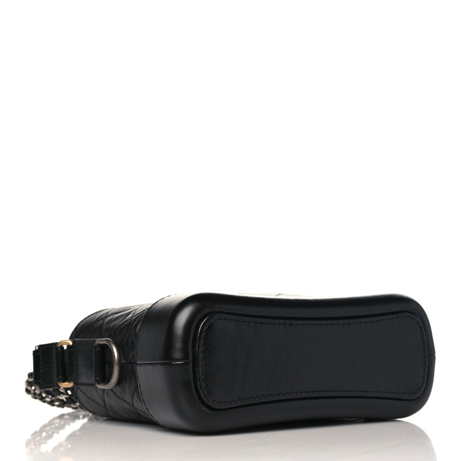 Chanel Aged Calfskin Quilted Small Gabrielle Hobo Black 4 of 9
