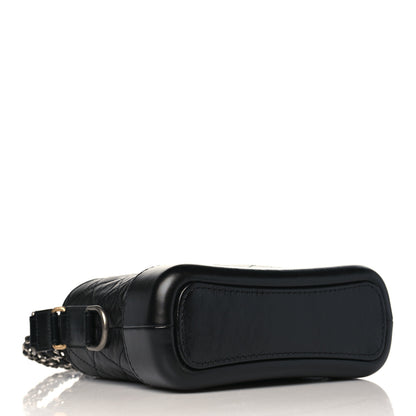 Chanel Aged Calfskin Quilted Small Gabrielle Hobo Black 4 of 9