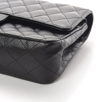 Chanel Caviar Quilted Medium Double Flap Black 8 of 8