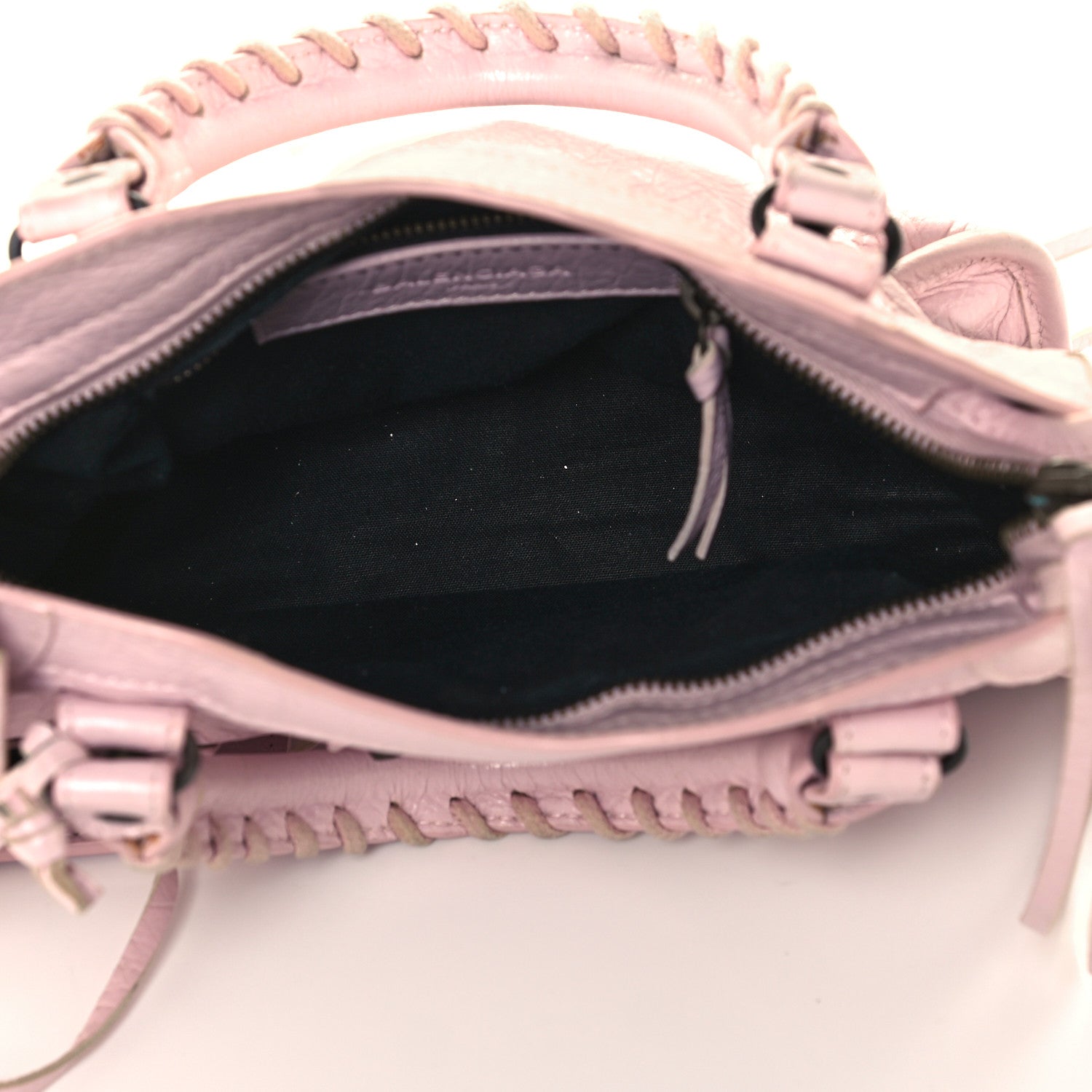 Balenciaga Agneau Classic Hardware Mini City Rose Poudre Rose Petunia 4 of 10