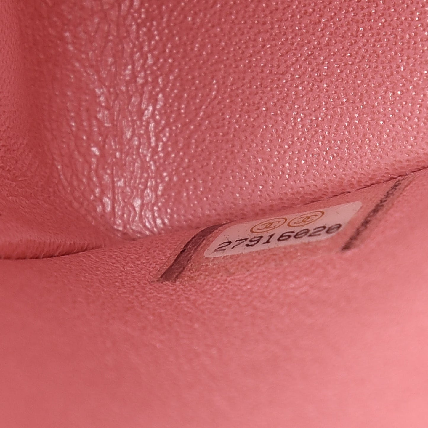 Iridescent Caviar Quilted Medium Double Flap Rose Pink