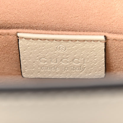 Gucci GG Supreme Monogram Flora Web Small Ophidia Chain Shoulder Bag White 6 of 11