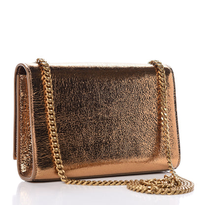 Saint Laurent Metallic Calfskin Small Classic Monogram Kate Satchel Bronze 3 of 10