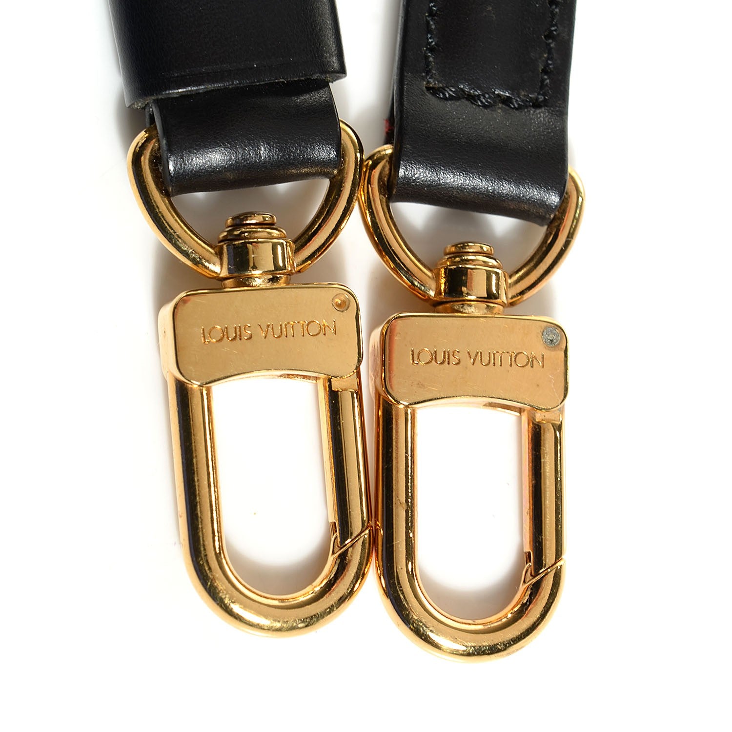 Louis Vuitton Calfskin Adjustable Strap Black 4 of 4