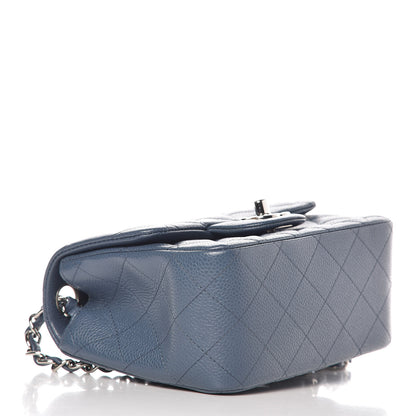 Chanel Caviar Quilted Mini Square Flap Blue 4 of 10