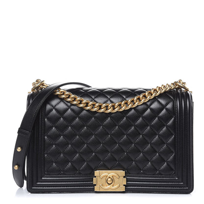 Chanel Caviar Quilted New Medium Boy Flap Black 1 of 11