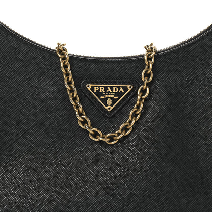 Prada Saffiano Lux Re-Edition 2005 Shoulder Bag Black 9 of 15