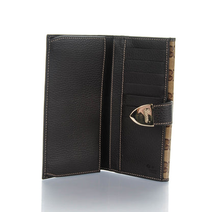 Gucci Crystal Monogram Dollar Calfskin Continental Wallet Beige Ebony Testa di Moro 5 of 8