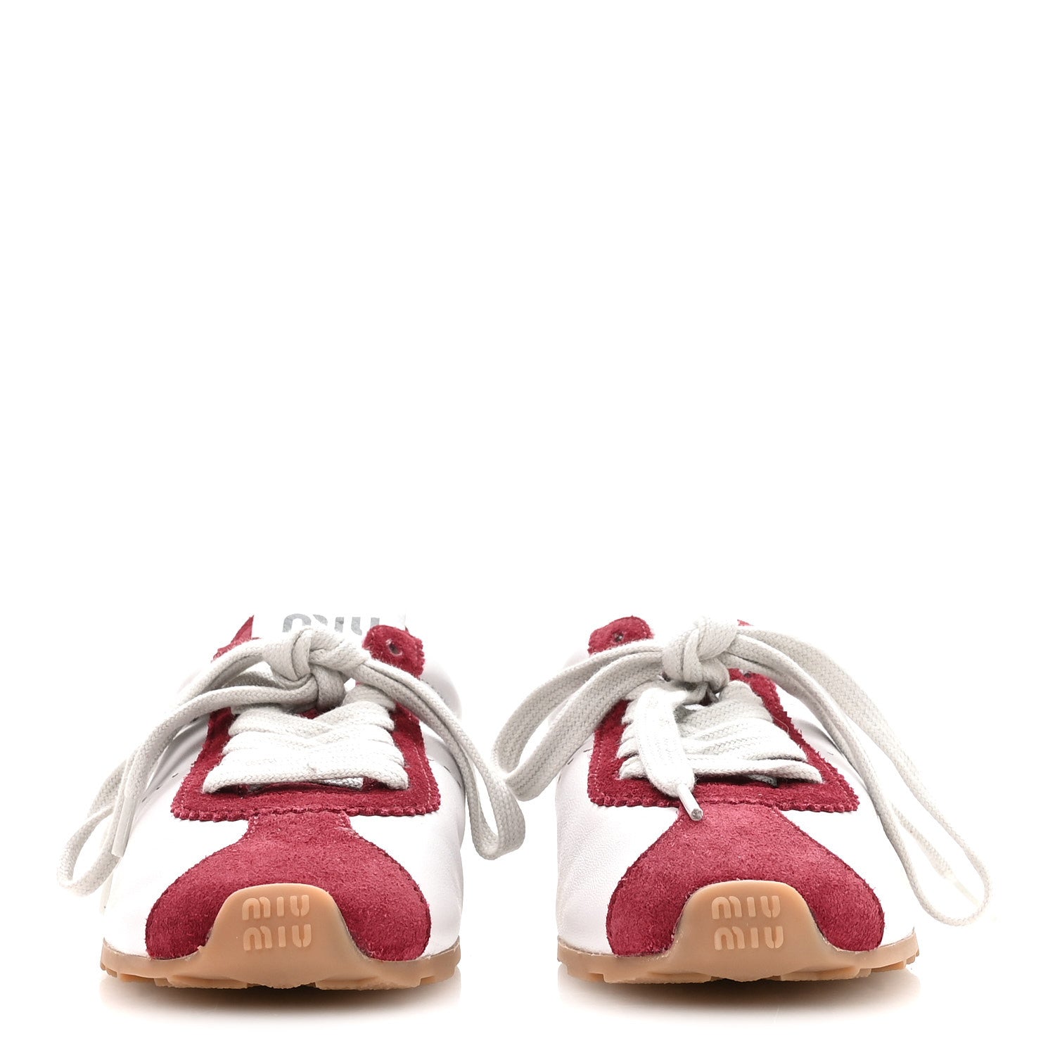 MIU MIU ローズプリント ストラップサンダル レッド ホワイト 37 Miu Miu Bleached Calfskin Womens Plume Low Top Sneakers 38 White