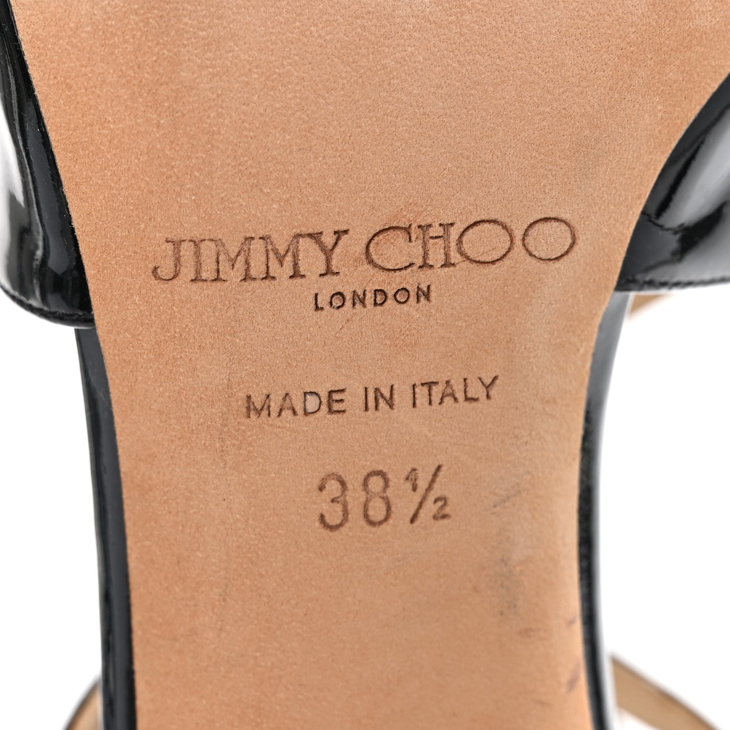 Jimmy Choo Patent Ivette 90 Sandals 38.5 Black 7 of 11