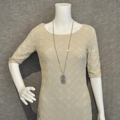 Chanel CC Army Dog Tag Necklace Silver 09P 2 of 7