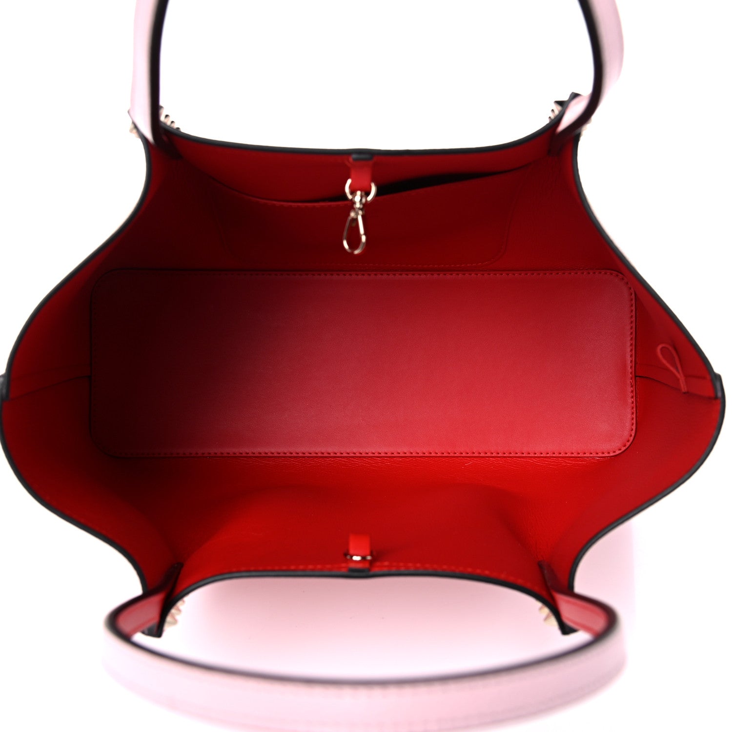 Christian Louboutin Calfskin Spiked Small Cabarock Shopper Tote Poupee 5 of 9