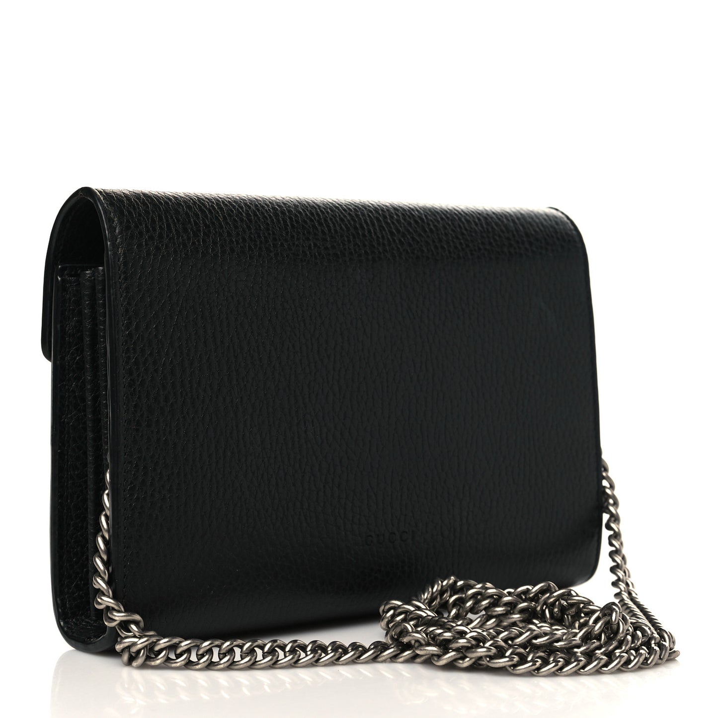 Calfskin Mini Dionysus Chain Wallet Black