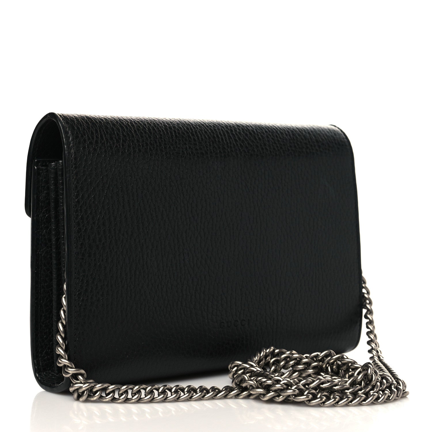 Gucci Calfskin Mini Dionysus Chain Wallet Black 2 of 5