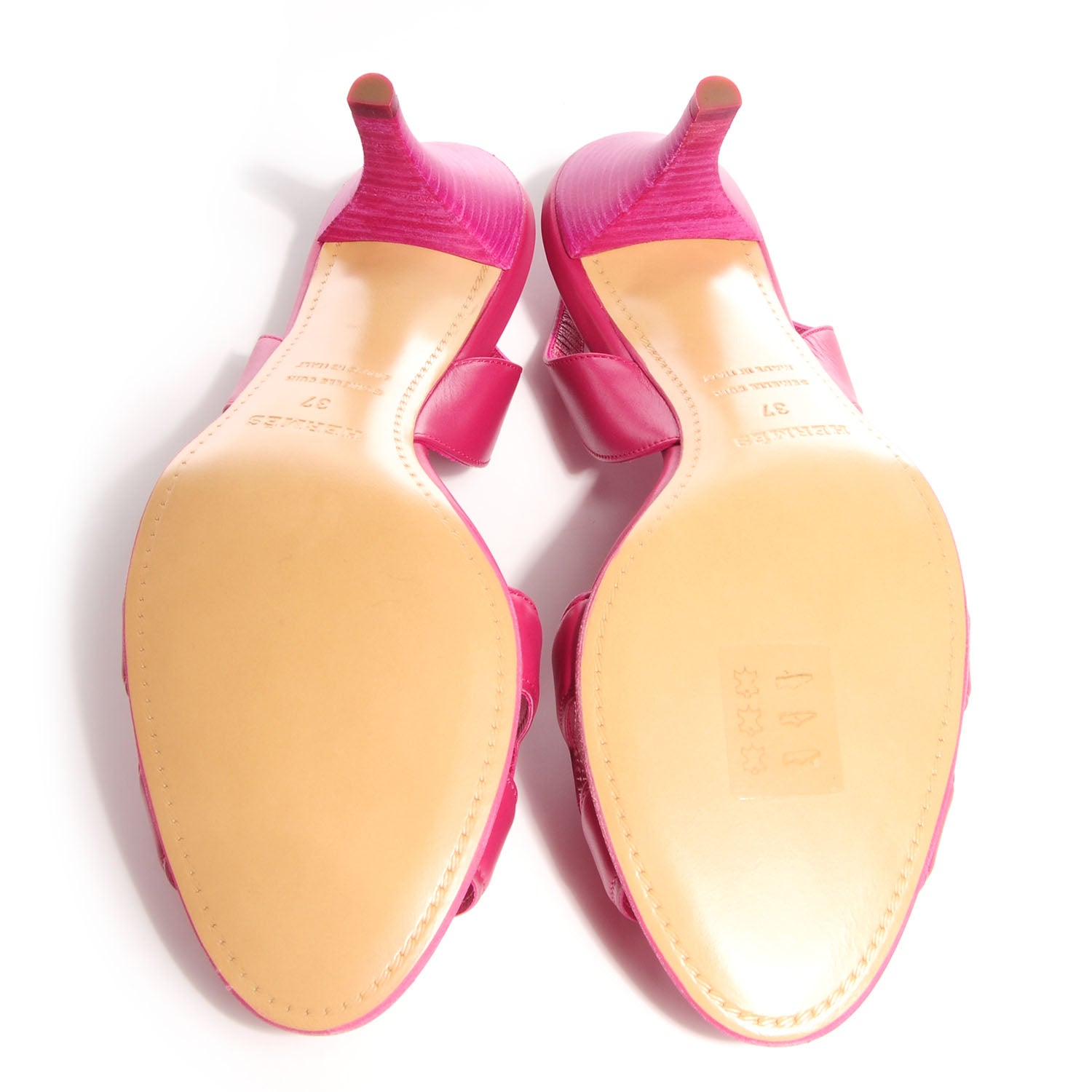 Hermes Nappa Night 70 Slingback Heels 37 6 of 7