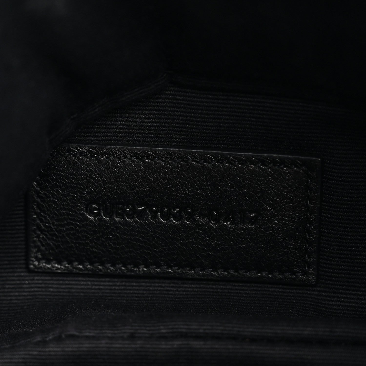 Saint Laurent Calfskin Matelasse Chevron Monogram A5 Wristlet Black 7 of 8