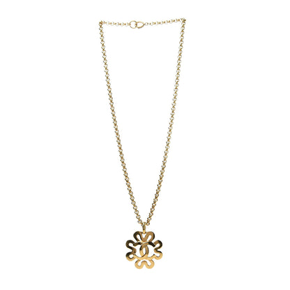 Chanel CC Chain Pendant Necklace Gold 3 of 5