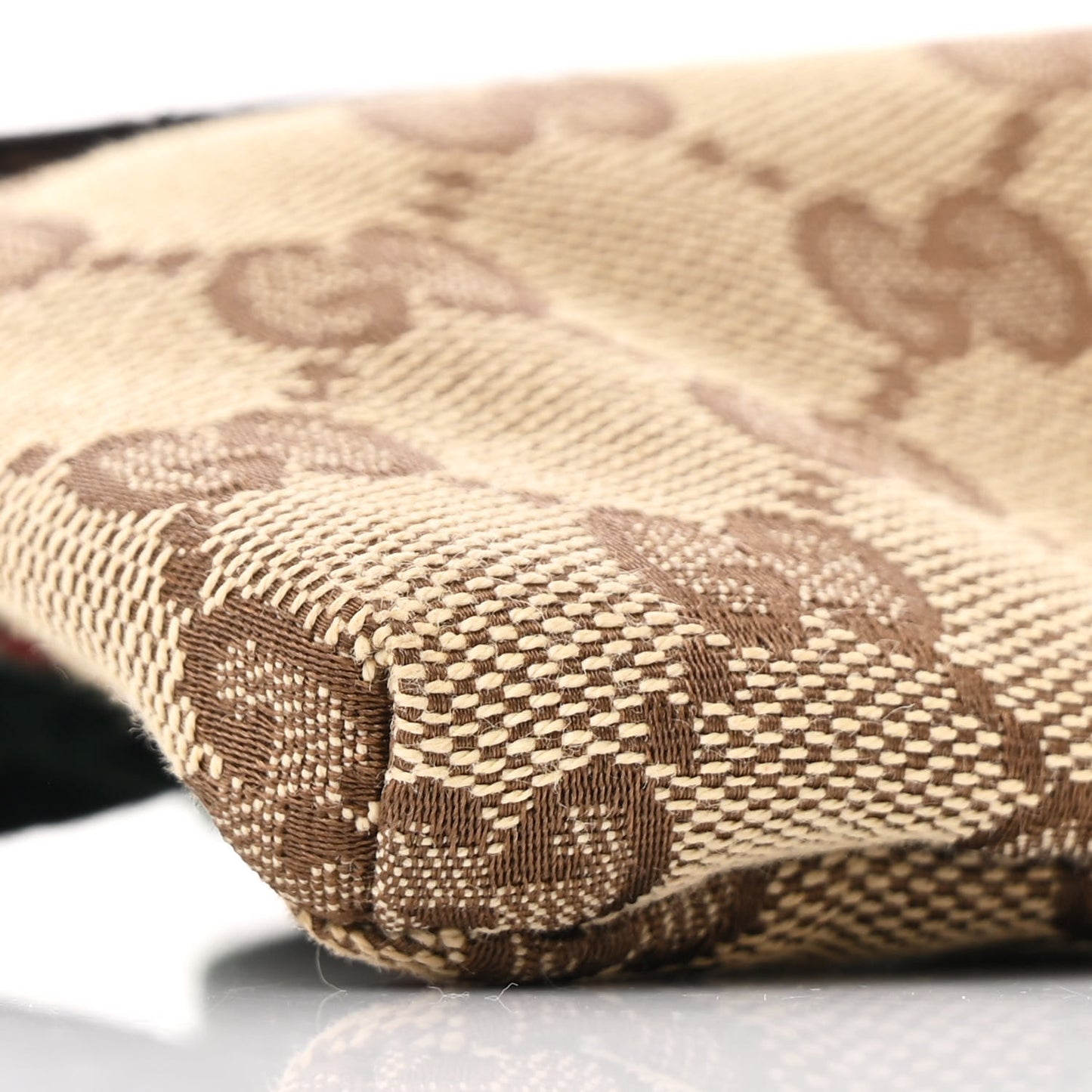 Monogram Web Belt Bag Dark Brown