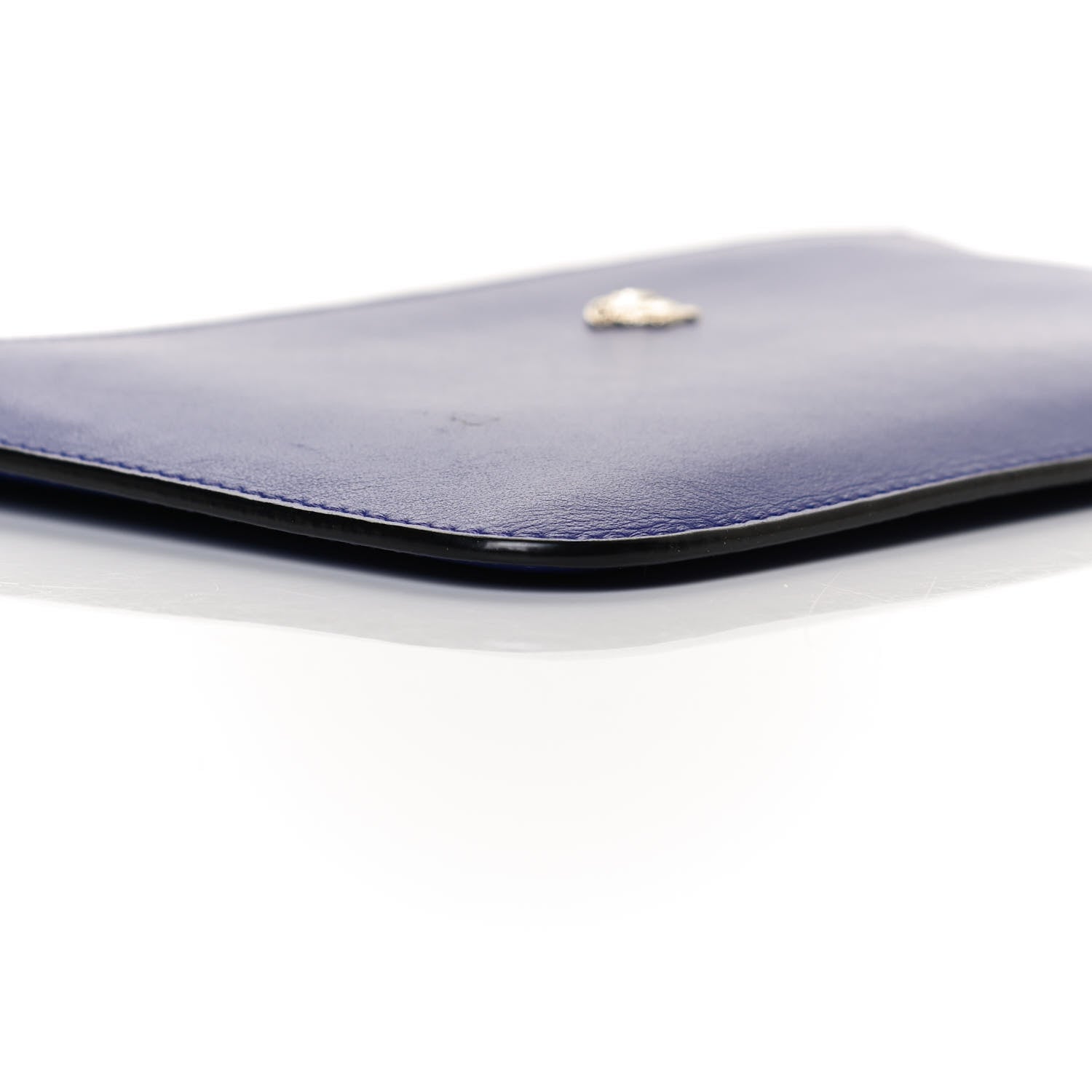 Versace Vitello Medusa Wrist Pouch Blue 7 of 10