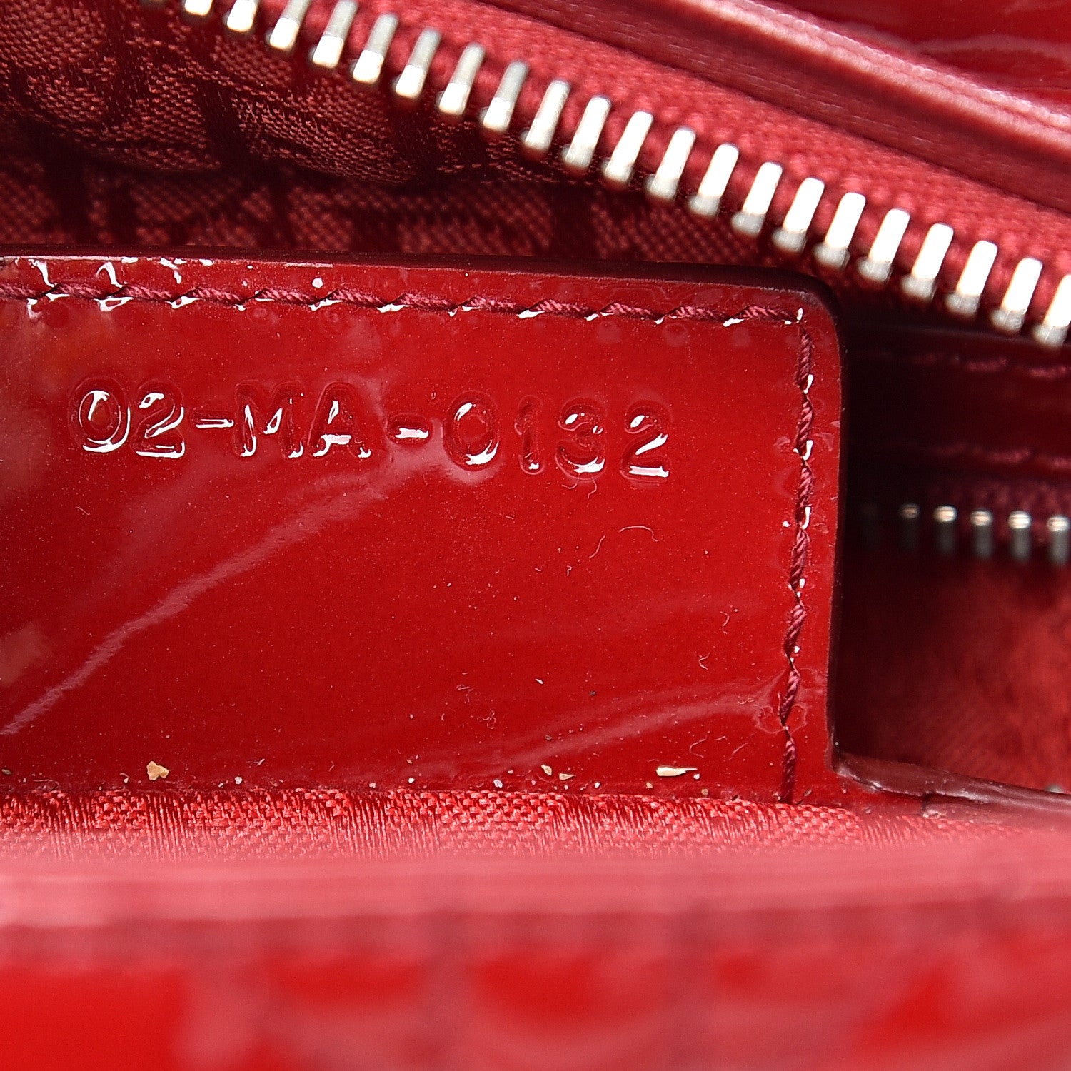 Christian Dior Patent Cannage Medium Lady Dior Red 6 of 11