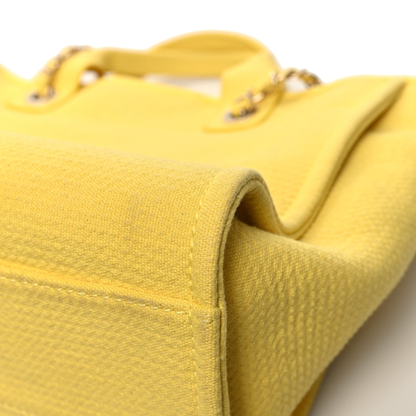 Mixed Fibers Small Deauville Tote Yellow