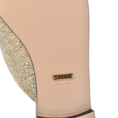 Gucci Galassia Womens GG Marmont Fringe Slippers 42 Platino 7 of 8