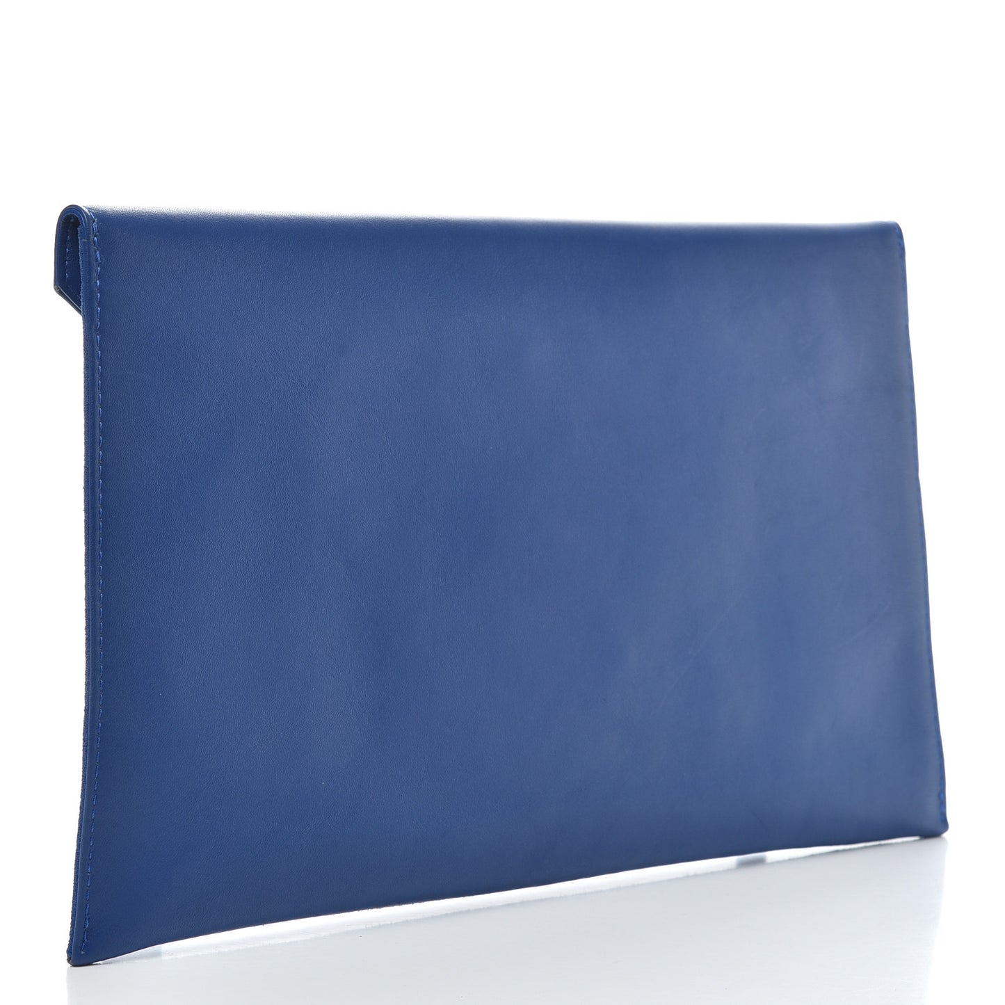 Calfskin Suede Rosetta Envelope Clutch Aegean