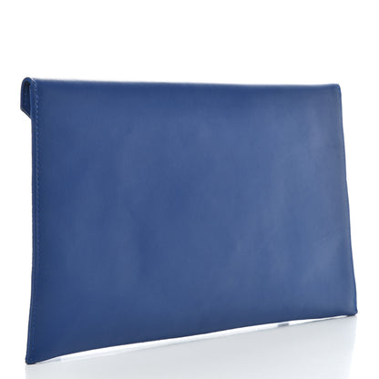 Jimmy Choo Calfskin Suede Rosetta Envelope Clutch Aegean 2 of 7