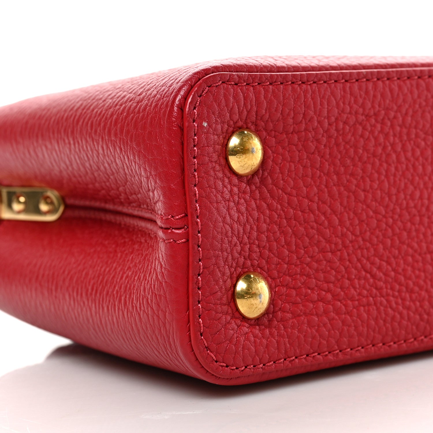 Louis Vuitton Taurillon Mini Capucines Scarlet 7 of 8