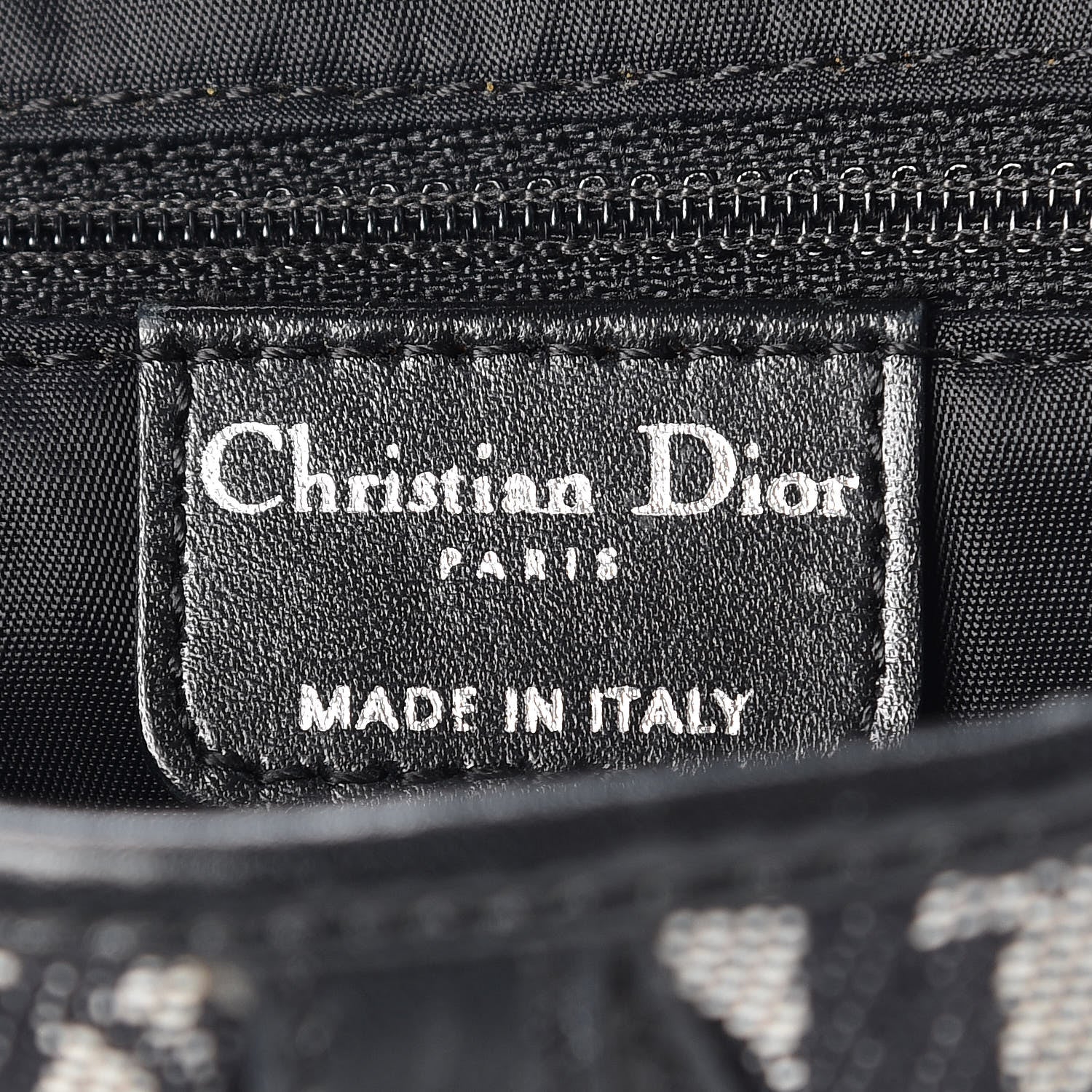 Christian Dior Monogram Saddle Bag Black 6 of 10