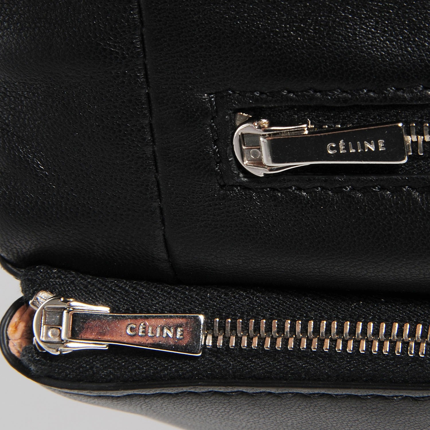 Celine Lambskin Roll Clutch Black 8 of 8