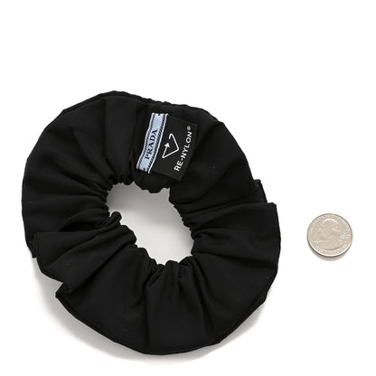 Prada Re-Nylon Metal Logo Scrunchie Black 2 of 4