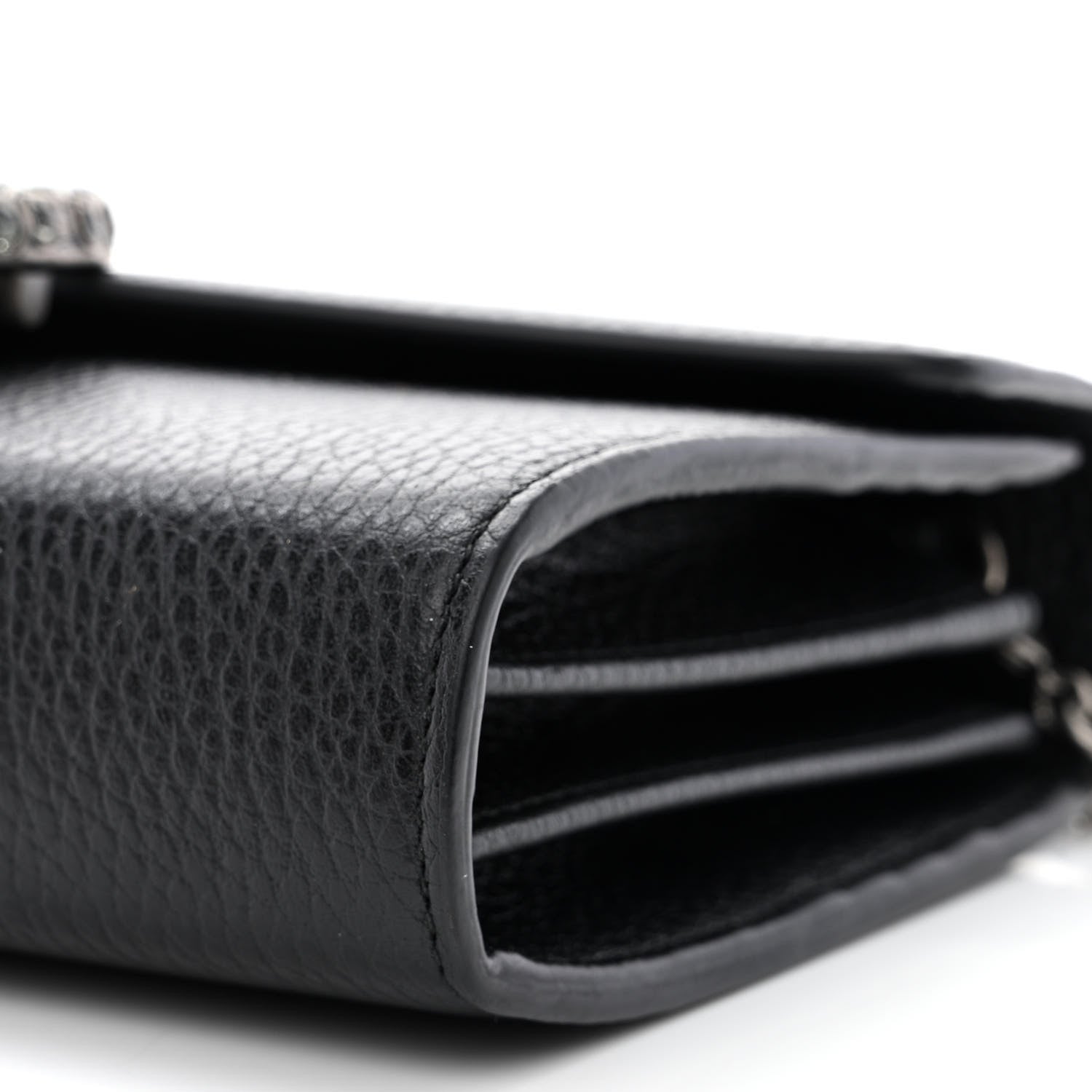 Gucci Calfskin Mini Dionysus Chain Wallet Black 10 of 12