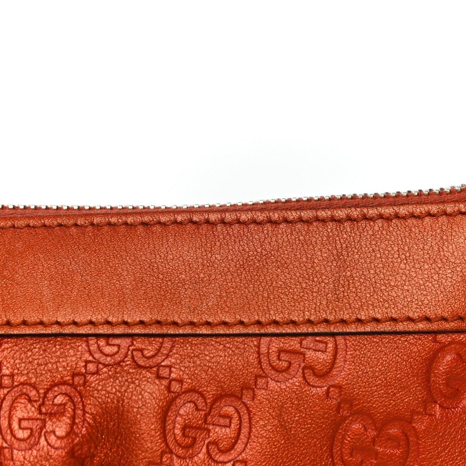 Gucci Guccissima Heart Wristlet Orange 13 of 16
