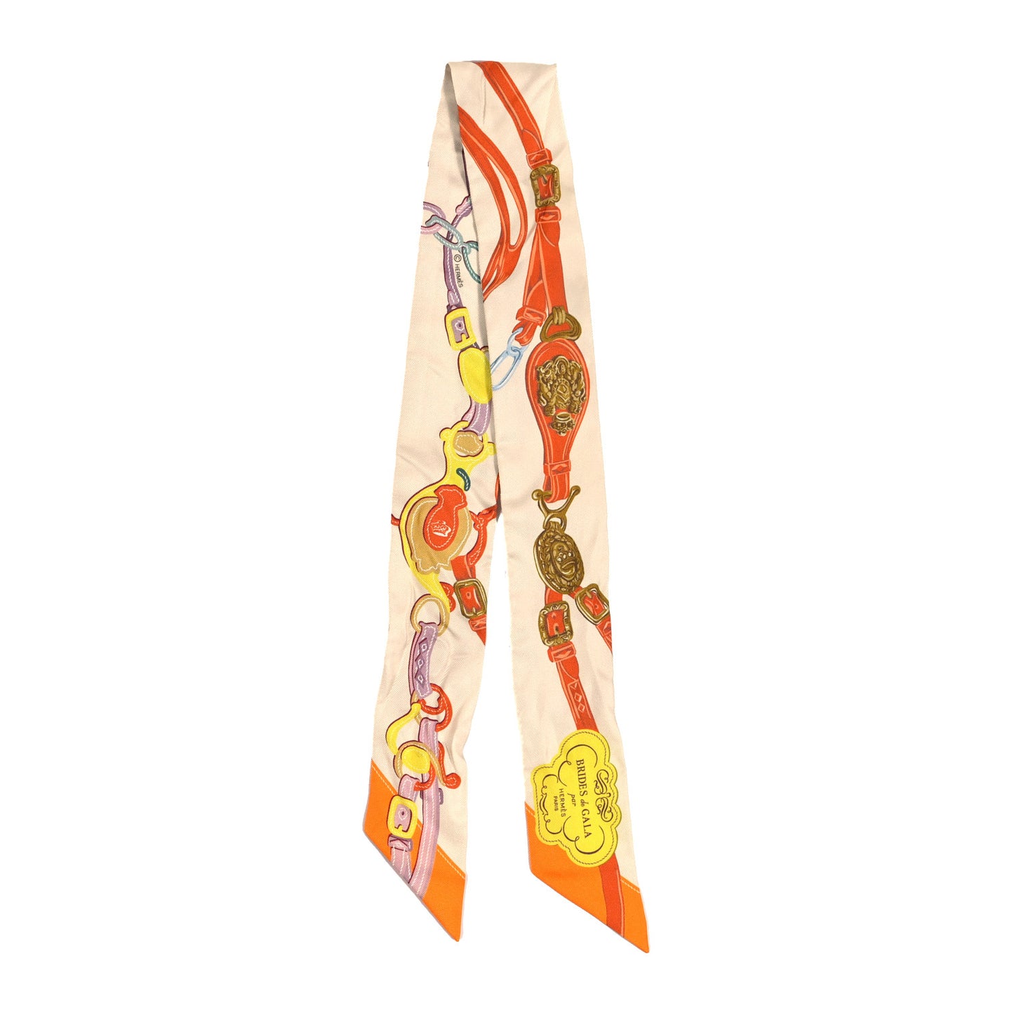 Silk Brides De Gala Twilly Creme Orange Jaune Vif