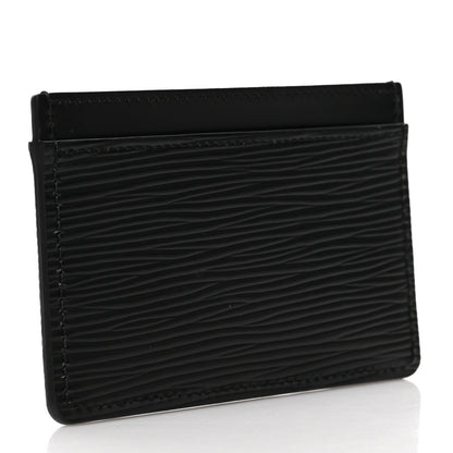 Louis Vuitton Epi Card Holder Black 3 of 6